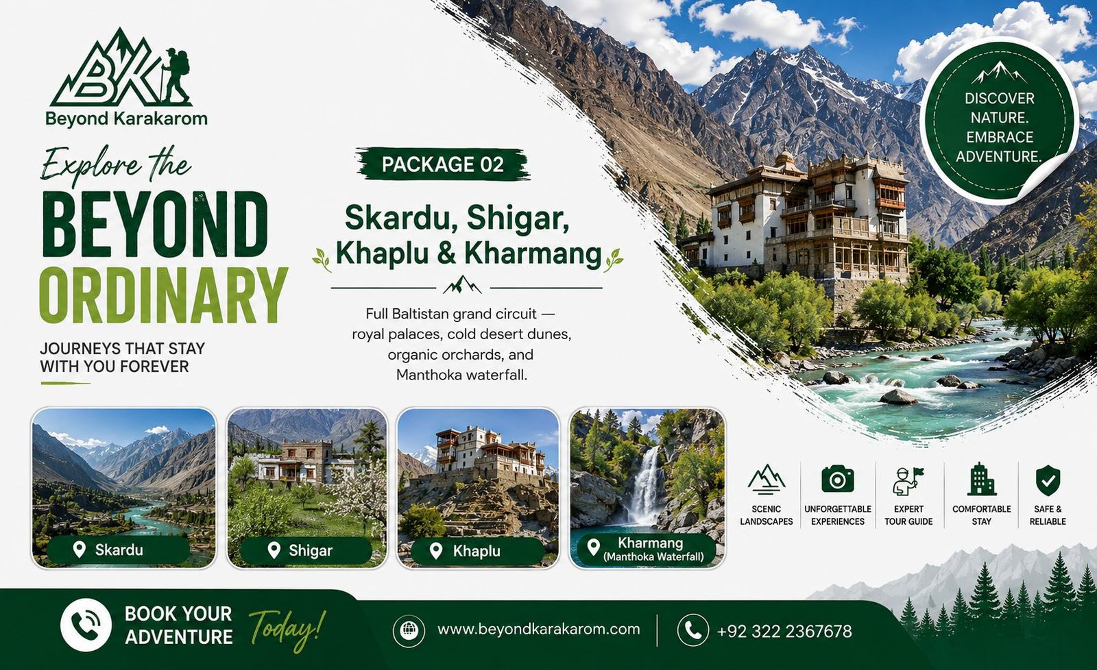 Skardu, Shigar, Khaplu, Kharmang